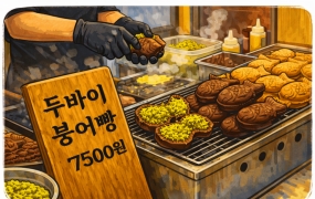 두쫀쿠 열풍에 '두바이 붕어빵'까지7배 비싸도 '오픈런'