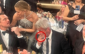 "저거 담배 아냐?" 골드글로브 시상식 좌석서 대놓고 흡연한 숀펜 