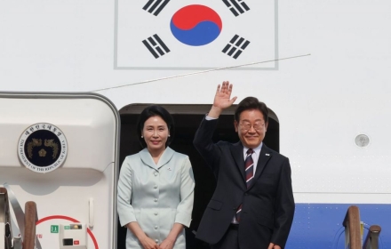 '공군 1호기' 탑승한 李 대통령…G7 참석 차 캐나다로 출국