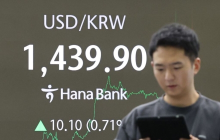 원달러환율 1440원대로 상승…관세협상 불안감 작용 