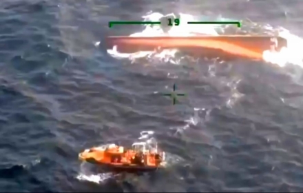 Coast Guard Continues Nighttime Search for Missing Crew After Chinese Fishing Vessel Capsizes