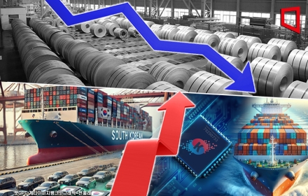 수출 경쟁력도 양극화…"철강 수출 기반 약화, 車·반도체만 개선"