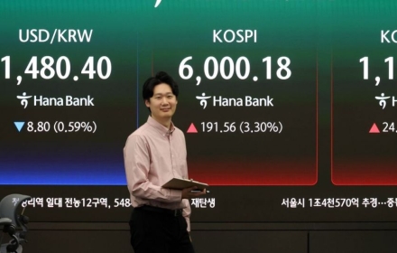 되살아난 종전 기대감…코스피 한달 반만에 6000피 회복