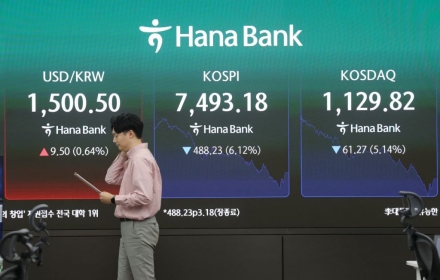 '팔천피' 찍고 7400선까지 미끄러진 코스피, 당분간 조정 가능성[마켓 ING]