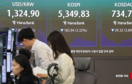 코스피, 하락폭 줄이며 5400선 회복…SK하이닉스 2% 강세