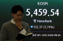 파랗게 질린 亞증시…코스피 -10%·닛케이 -4%