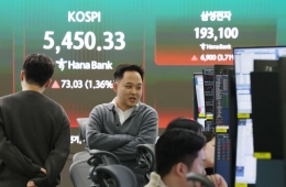 코스피, 기관 매수세에 1%대 상승 마감…코스닥은 하락