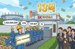 "보너스가 13억?" 성과급 거침없이 SK '하이 킥'