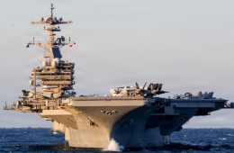 美 세번째 이란 파견 항모, 아프리카 남부로 이동…"예멘 후티반군 피한 것" 