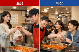 "포장? 그냥 먹고 가지…" 떡볶이집 사장님 속타는 까닭