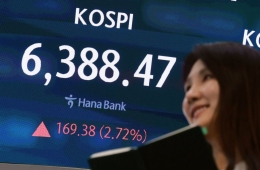 코스피, 사상 최고치로 마감…6400선 근접