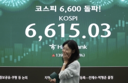 코스피, 사상 최고치 6600 돌파…코스닥도 상승세 