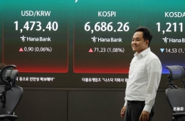 코스피 사상 첫 6700선 돌파