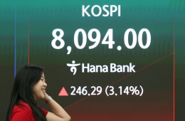 코스피, 6거래일 만에 8000선 넘었다…30만전자·200만닉스 '활활'