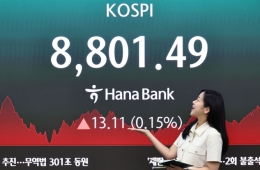 롤러코스터 탄 코스피 8800대 마감…사상 최고치 경신