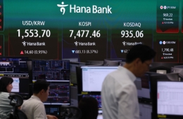 韩国综指暴跌至7400点区间，触发熔断机制