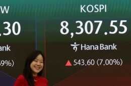 코스피, 8%대 상승…외국인 25거래일만에 순매수
