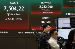 "7200이 저점이었나"…코스피 나흘 만에 반등 성공