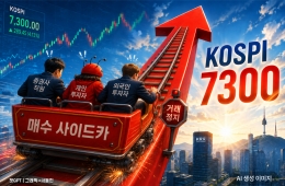 코스피, 427.58P 오른 7284.41 마감(6.24%↑)