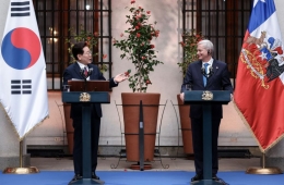 한·칠레 정상회담, 광물협의체 장관급 격상…치안·해양안보 등 5건 MOU 체결