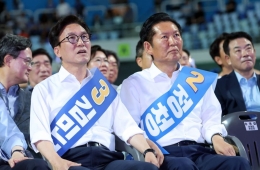 김민석 "경선 갈등 제로 노력할 것"…정청래 "지금까지 갈등 조장"