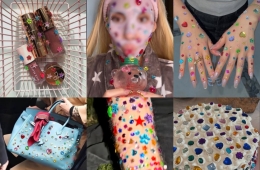 Nostalgic Gem Stickers, Now Worn on Your Face?