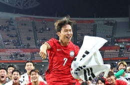 엄지성 결승골…韓축구, 日 꺾고 사상 첫 AG 4연패