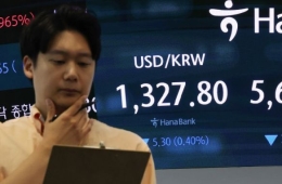 코스피, 외국인·기관 매도 확대에 3% 하락 마감