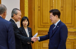 李대통령, 한일재계회의 日 대표단 접견…"첨단산업 공급망 협력 필수"