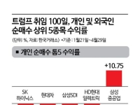 트럼프 취임 100일…개미 울고 외국인 웃었다