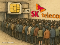 SKT 복제폰 위험 불거지자 하루 유심교체 33만명…최대 인원 몰렸다 