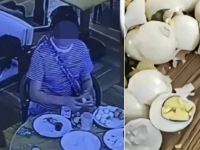 뷔페서 달걀 수십개 들고 나가려다…