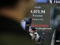 외인·기관 동반 순매도에 4060선으로 밀려난 코스피