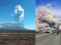1만2000년만의 화산 폭발에 항공편 무더기 취소…"연기 14㎞까지 치솟아"