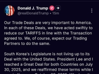 트럼프 "韓 관세 25%로 인상" 또 압박…다시 러트닉 만나는 김정관(종합) 