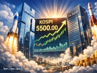 코스피, 사상 첫 5500선 돌파…반도체 '투톱' 날았다