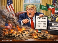 '전쟁 비용 아랍국가들이 치르나'…백악관 "트럼프, 비용 요청 관심"