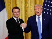 트럼프, 마크롱 '학대받는 남편' 조롱…전쟁 지원 거절에 뒤끝 드러내 