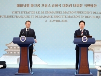 韓·佛 22년 만에 '글로벌 전략적 동반자' 관계로 격상…"호르무즈 수송로 확보 협력" (종합)