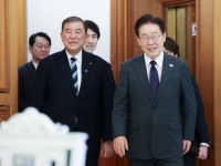 李대통령, 이시바 전 총리 접견…"한일 협력 잘되고 있는 상태"