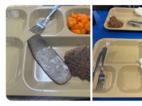 빛 바랜 고기에 당근…중동 배치 미군 식사 사진 봤더니