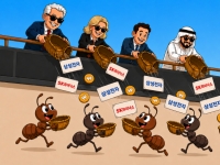 "던지는 족족 다 받아낸다"…개미들 '총알받이' 걱정되네