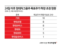 "눈높이 낮춰라" 현대차그룹주 목표가 줄하향, 왜?
