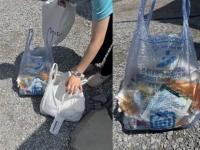 김치·라면·안산 종량제봉투…日 관광지에 버려진 한국 쓰레기