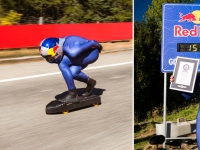 "브레이크 없이 시속 151km"…스케이트보드로 기네스 기록 세운 20대