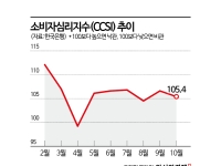 한달 만에 다시 꺾인 소비심리…"주가 하락에 비관적 전망 늘어"