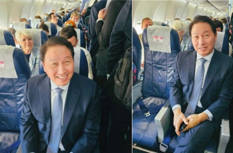 이코노미석 안 가리는 회장님…최태원 "승산없던 엑스포, 이제 박빙"