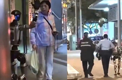 노인 뒤 슬금 슬금 다가온 그것…"왜 이래" 따지니 양팔 '휙' 들었다