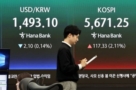 '트럼프 한달 휴전 제안'에 시장 반색…코스피 3% 강세