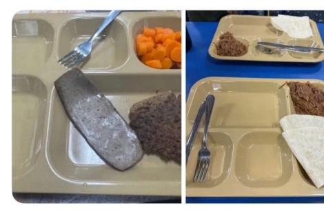 "가족들이 음식 보냈는데도" 해병대원이 직접 찍은 '식판 사진' 보니